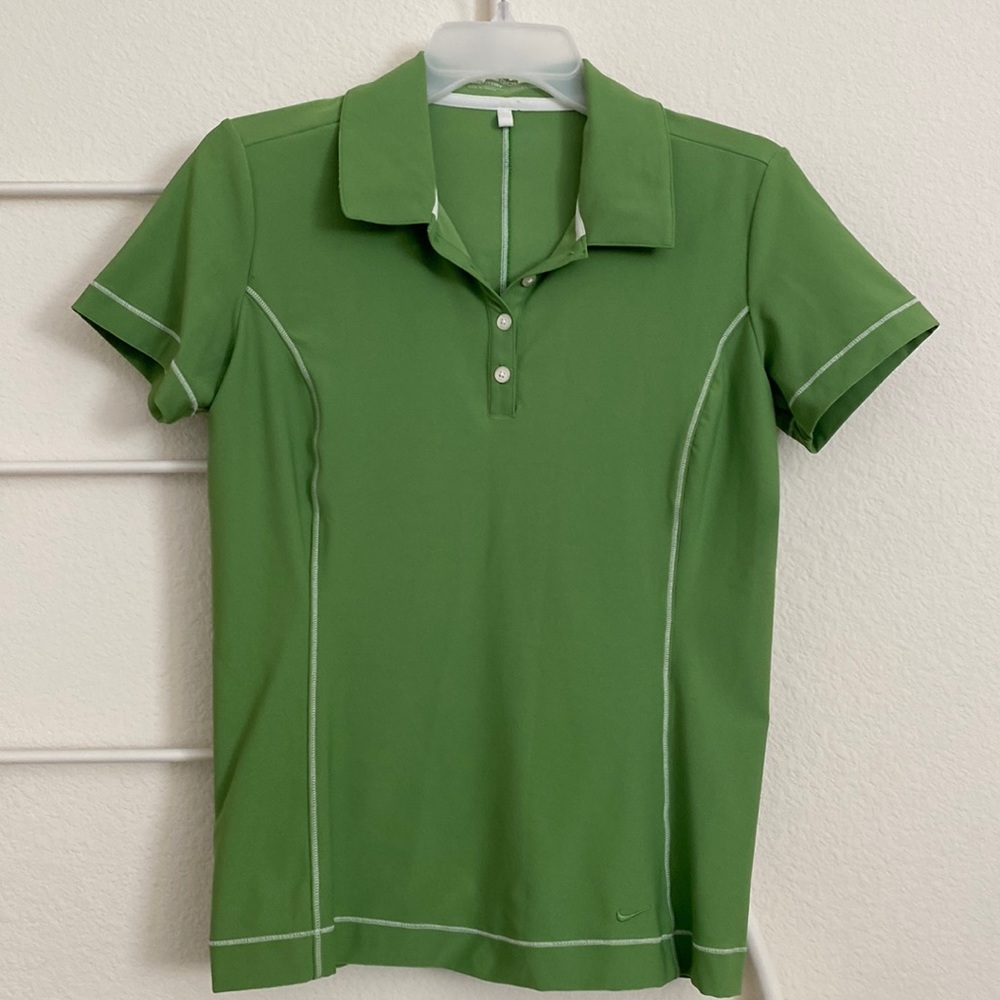 NikeGolf Shirt Green & White SZ S NWOT